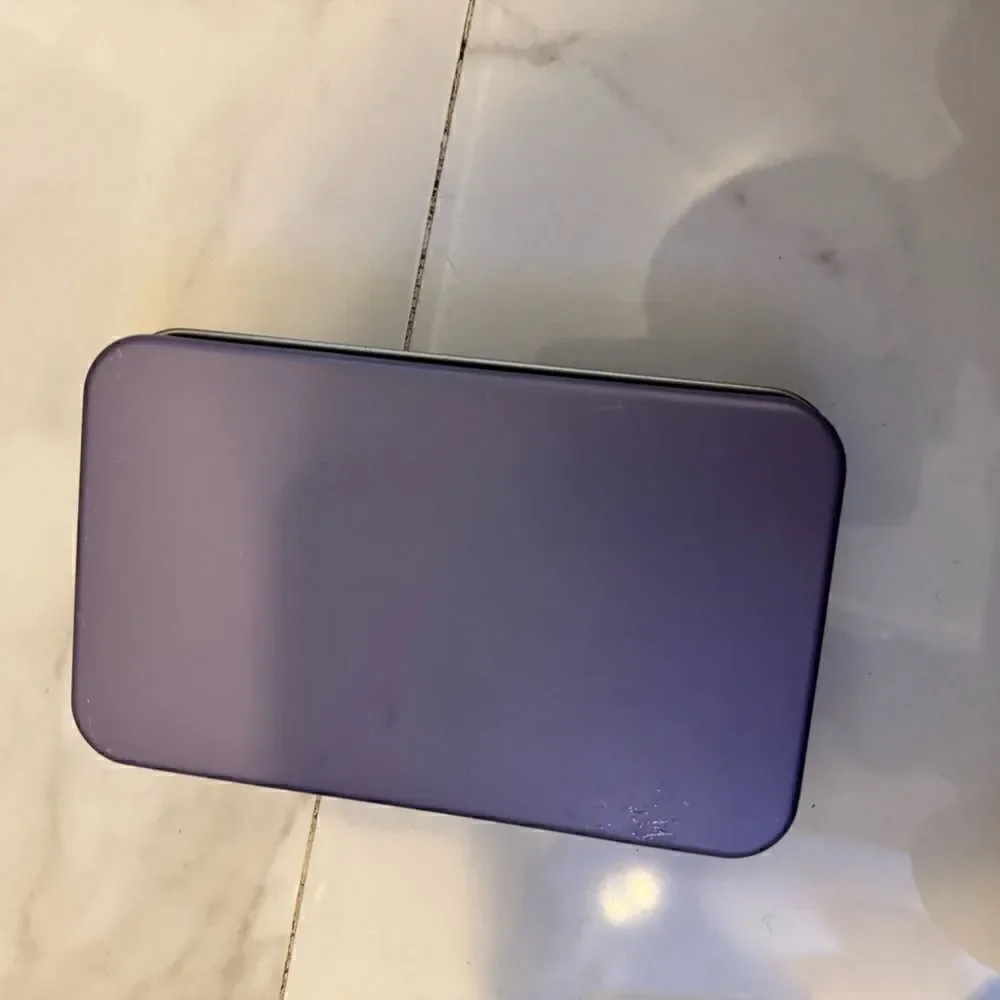 Purple Make-up box with brushes #16